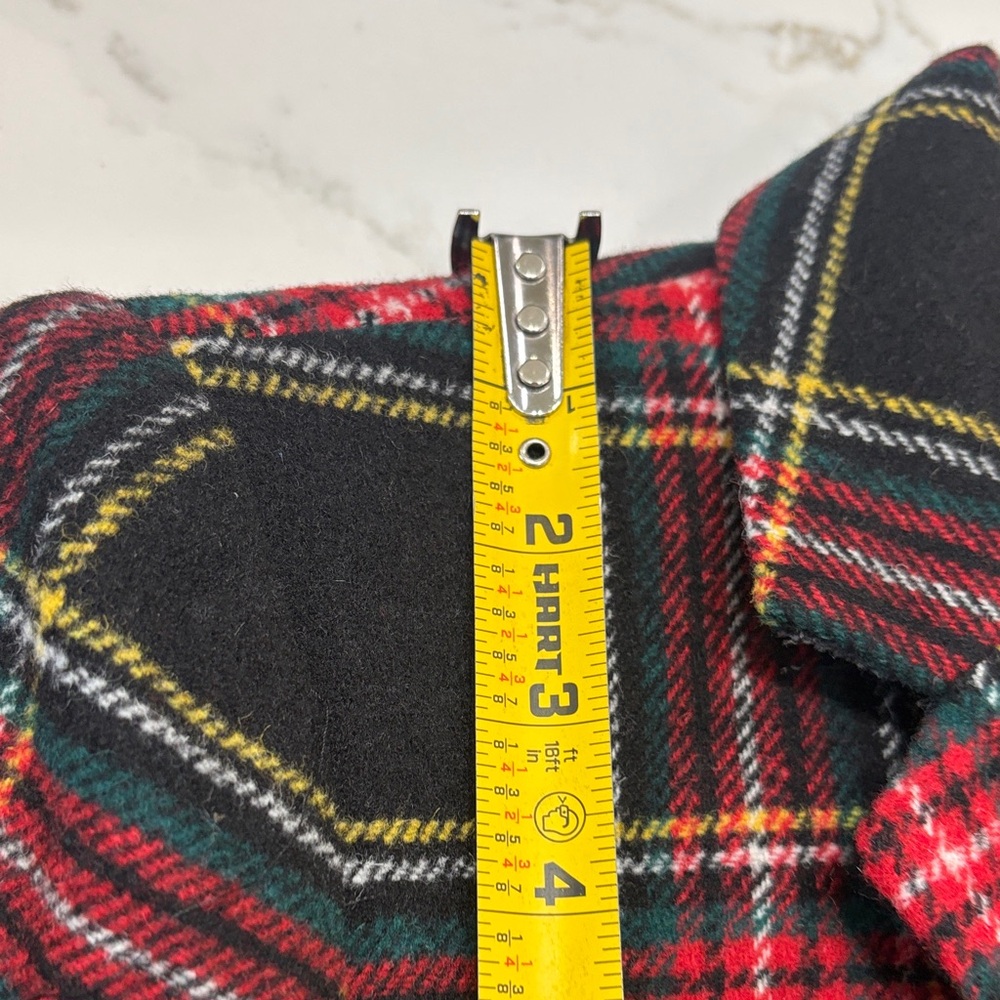 J. Crew Black Plaid Blazer with Red and Cream Accents - Picture 10 of 16